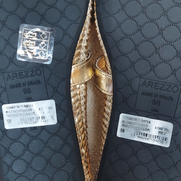 Arezzo Esme Ballet Elegant Gold Women's Flats Size 9B (Medium Width) NWT - Picture 9 of 11